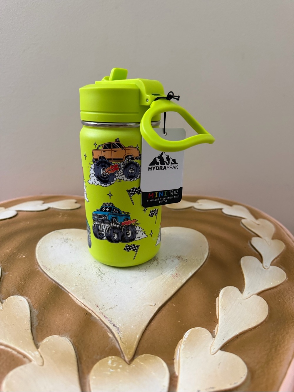 Hydrapeak Mini Monster Trucks Stainless Steel Insulated Bottle Tumbler Thermos